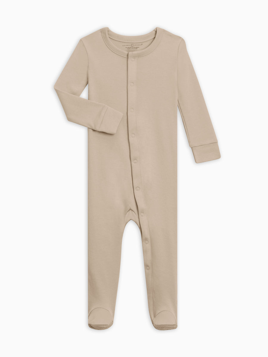 Skylar Footed Sleeper Baby : One Pieces : Sleepers : Long Sleeves Colored Organics Organic Baby Skylar Footed Sleeper