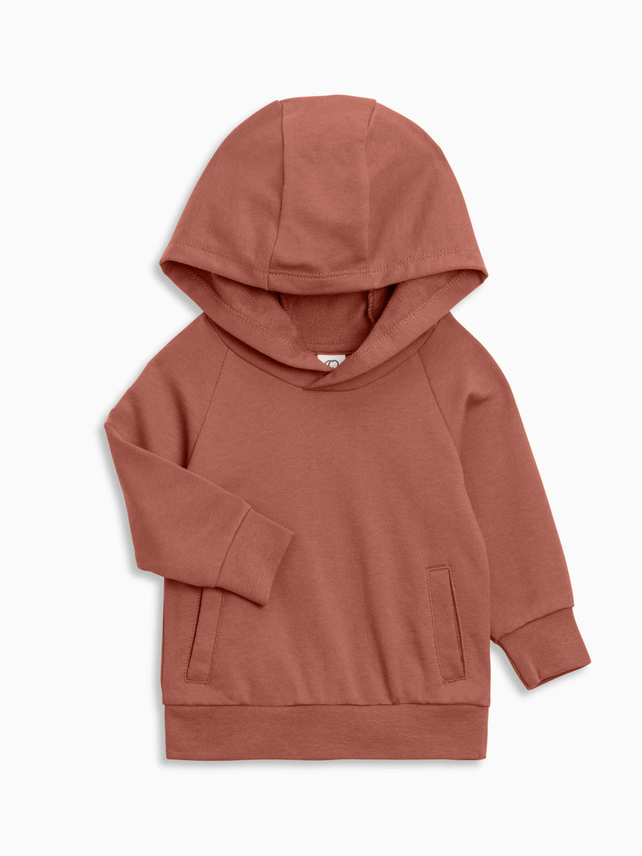 Ashland French Terry Hooded Pullover Baby-Kids : Tops : Long Sleeves : Hoodies Colored Organics Ashland Hooded Pullover Organic Long Sleeve Baby and Kids Top