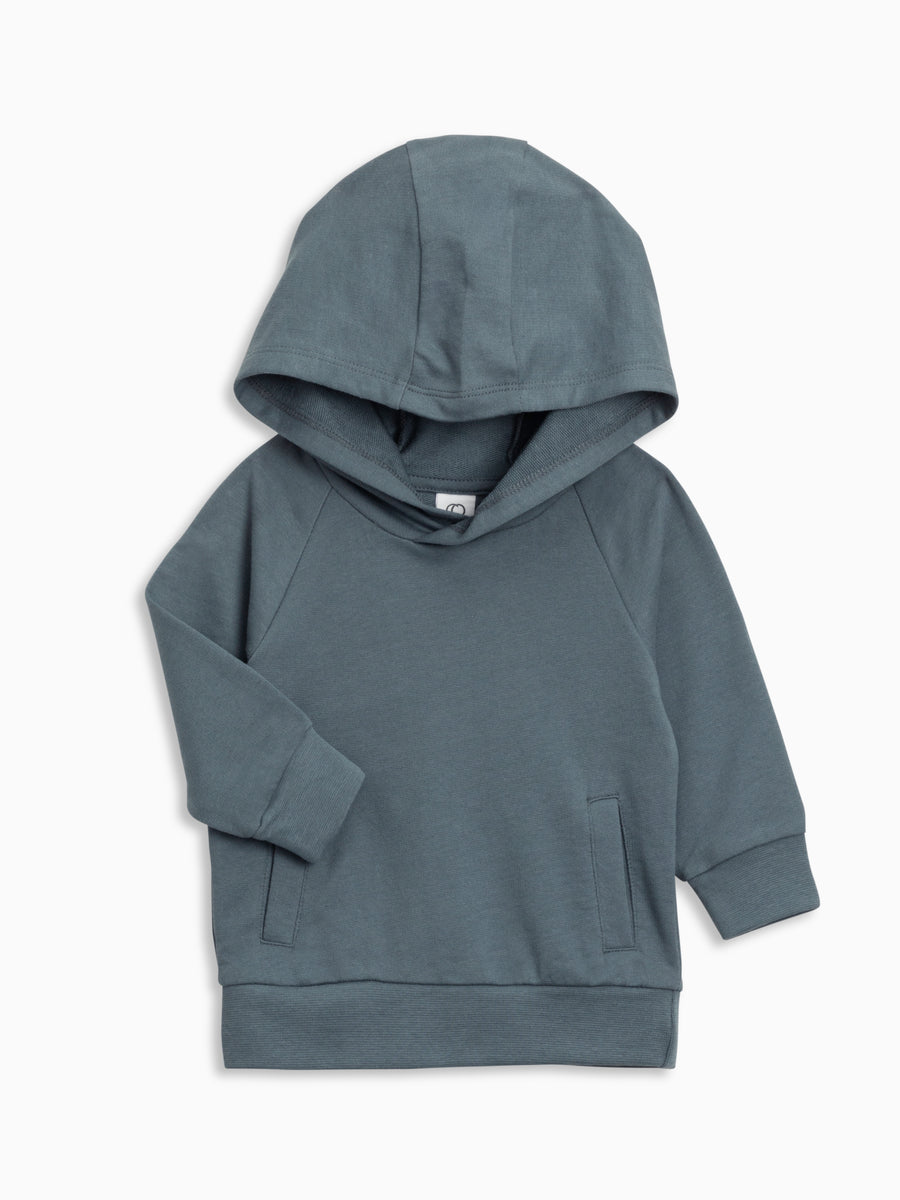 Ashland French Terry Hooded Pullover Baby-Kids : Tops : Long Sleeves : Hoodies Colored Organics Ashland Hooded Pullover Organic Long Sleeve Baby and Kids Top