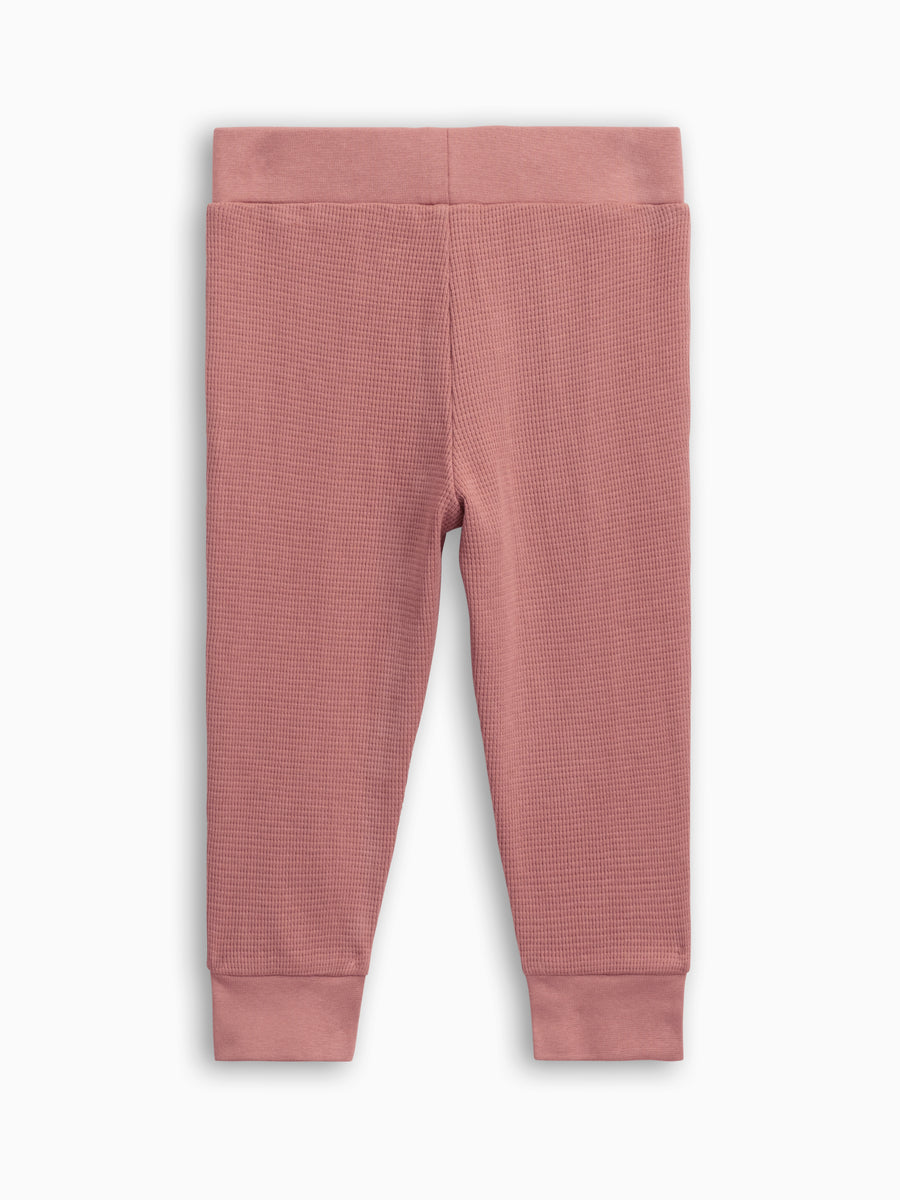 Nelson Waffle Knit Jogger Baby-Kids : Bottoms : Joggers Colored Organics Organic Cotton Baby and Kids Nelson Waffle Knit Jogger