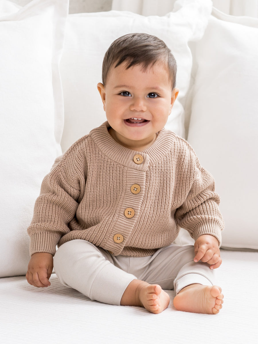 Wynn Cardigan Sweater Baby-Kids : Tops : Long Sleeve Colored Organics Organic Cotton Wynn Cardigan