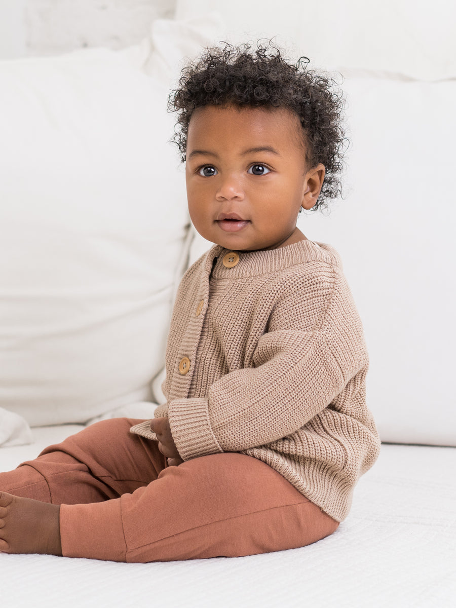 Wynn Cardigan Sweater Baby-Kids : Tops : Long Sleeve Colored Organics Organic Cotton Wynn Cardigan