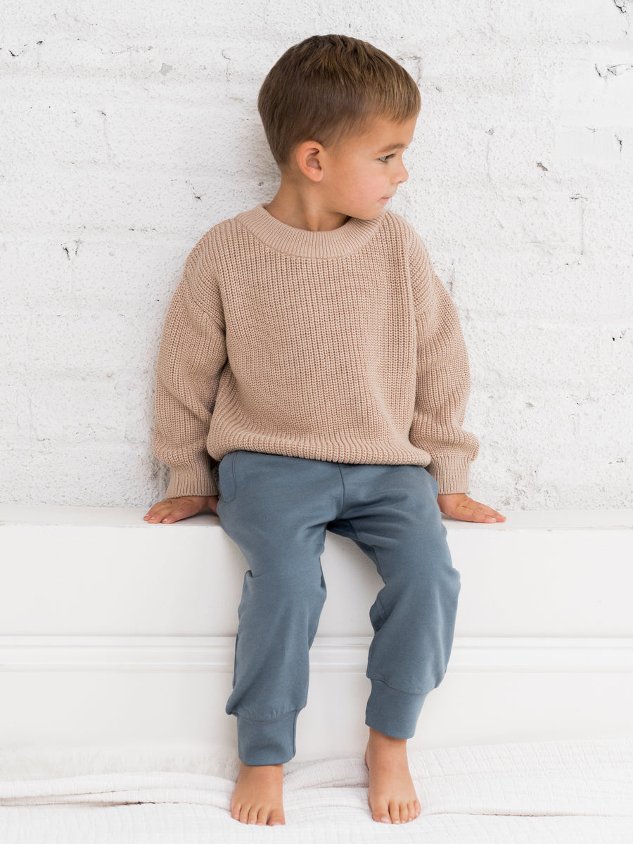 Dion Crew Sweater Baby-Kids : Tops : Long Sleeve Colored Organics Organic Cotton Dion Crew Sweater