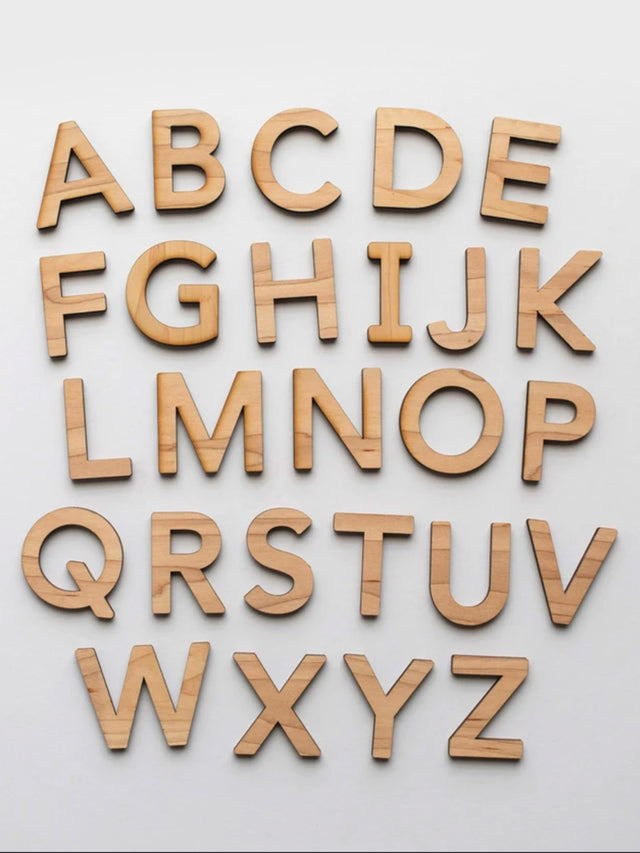 Wooden Uppercase Alphabet Set Baby : Toys : Learning : Wooden Glad Folk Wooden Uppercase Alphabet Set