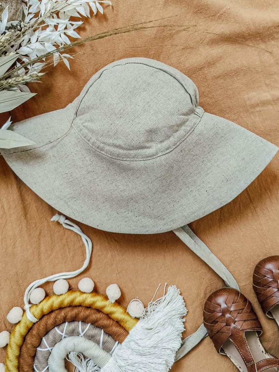 Organic Linen Sun Hat Baby-Kids : Accessories : Hats La Romi Organic Linen Sun Hat