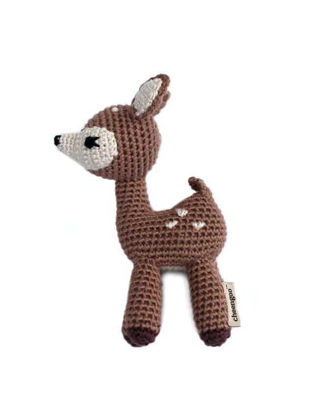 Fawn Rattle Baby : Toys : Plush-Crinkle Cheengoo Fawn Rattle