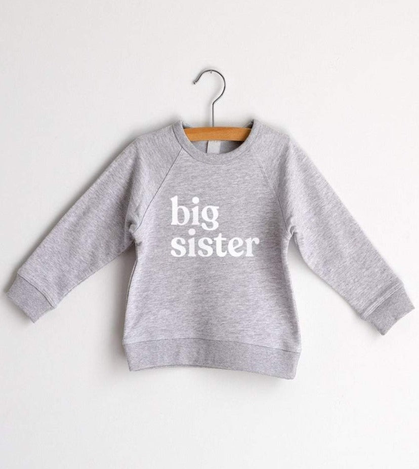 Big Sister Pullover Baby : Tops : Long Sleeve : Pullovers Glad Folk Big Sister Pullover