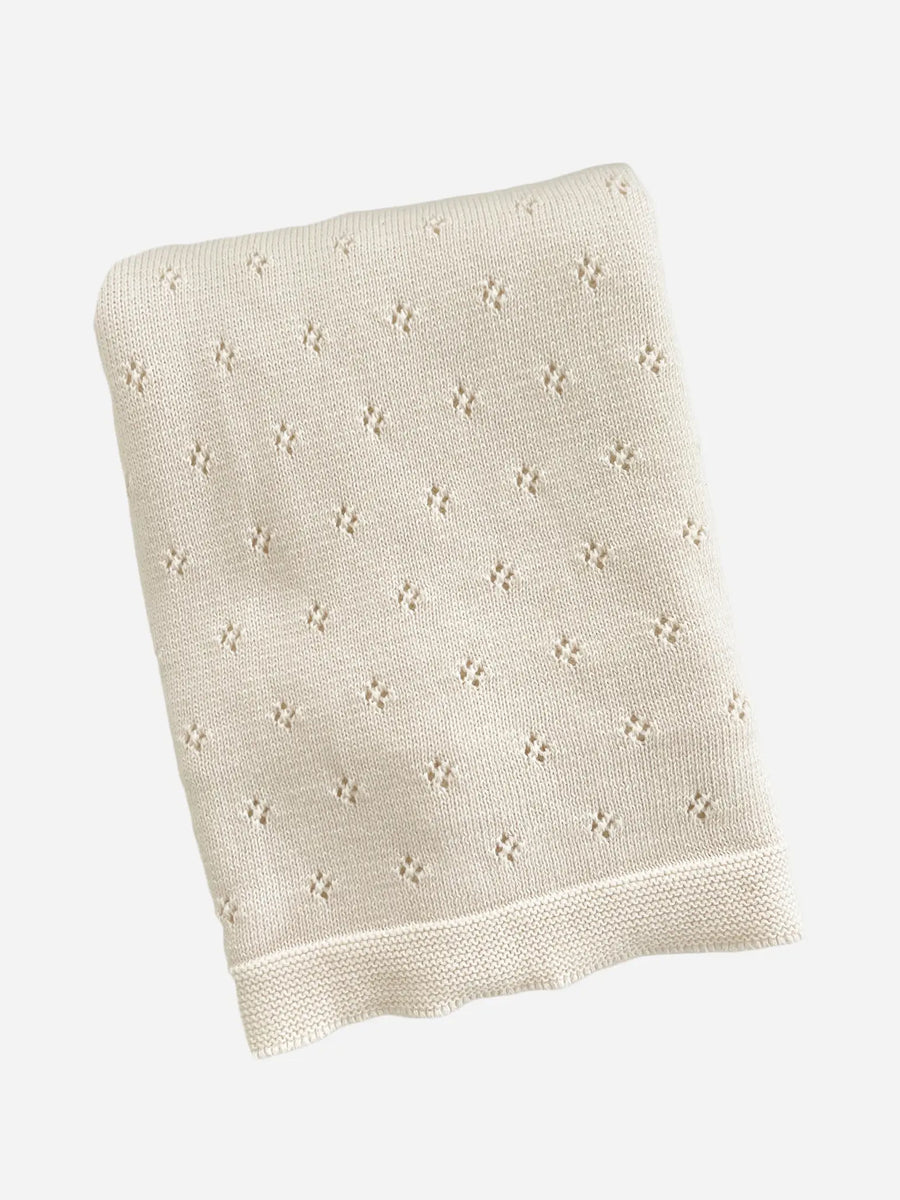 Organic Cotton Heirloom Pique Blanket Baby : Nursery : Blankets : Bedding Blueberry Hill Organic Cotton Heirloom Pique Blanket