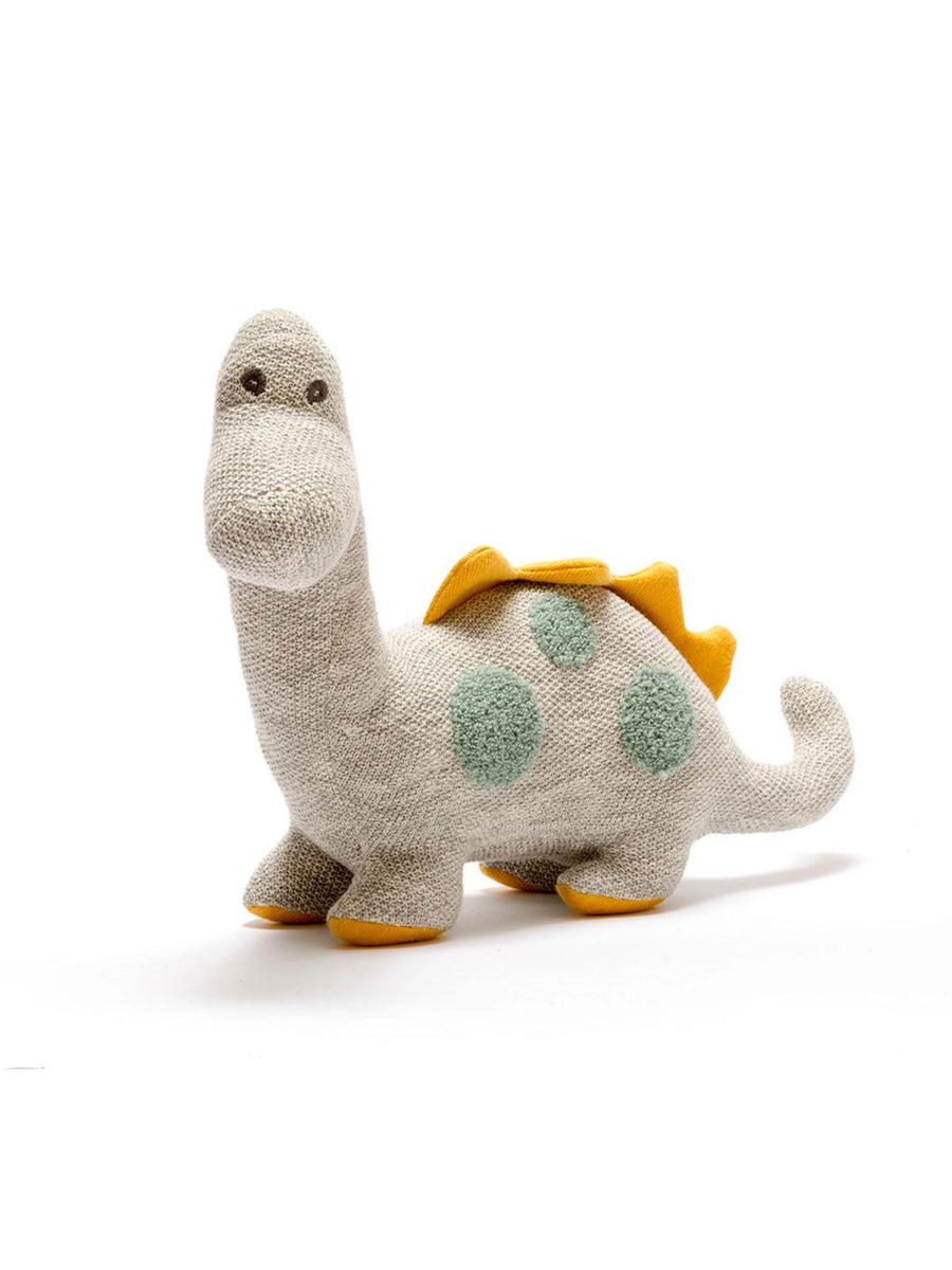 Organic Cotton Large Diplodocus Plush Toy Baby-Kids : Toys : Plush-Crinkle Best Years Ltd Organic Cotton Large Diplodocus Plush Toy