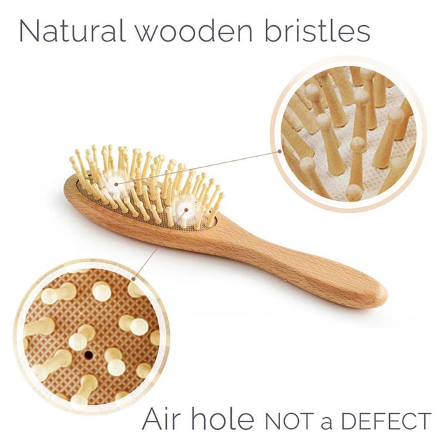 Wooden Hair Brush Set Baby : Parent : Nursery : Bath Natemia 