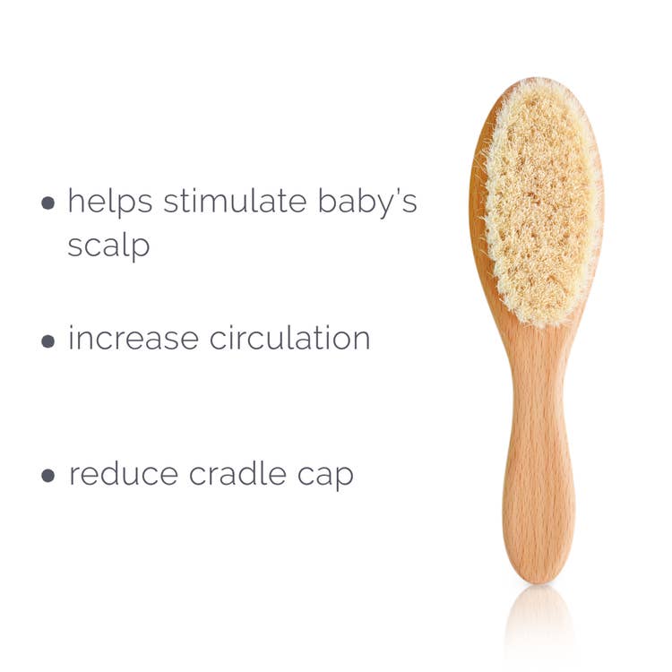 Wooden Hair Brush Set Baby : Parent : Nursery : Bath Natemia 