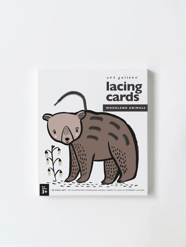 Woodland Animal Lacing Cards Baby-Kids : Toys : Learning Wee Gallery Woodland Animal Lacing Cards