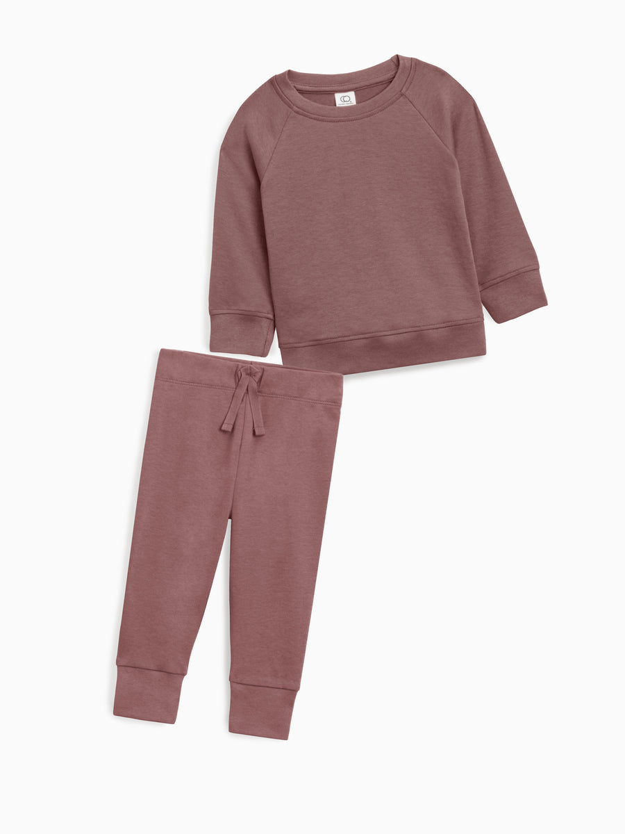 2-Piece Organic Pullover and Pants Set Baby-Kids : Virtual Set : Bottoms : Joggers : Tops : Pullovers : Long Sleeves Colored Organics 