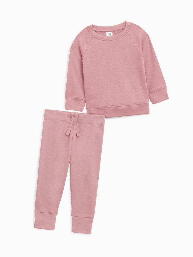 2-Piece Organic Pullover and Pants Set Baby-Kids : Virtual Set : Bottoms : Joggers : Tops : Pullovers : Long Sleeves Colored Organics 