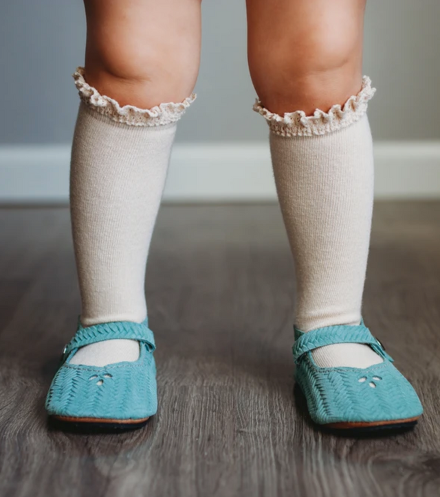 Lace Top Knee High Socks Baby-Kids : Accessories : Socks Little Stocking Co 